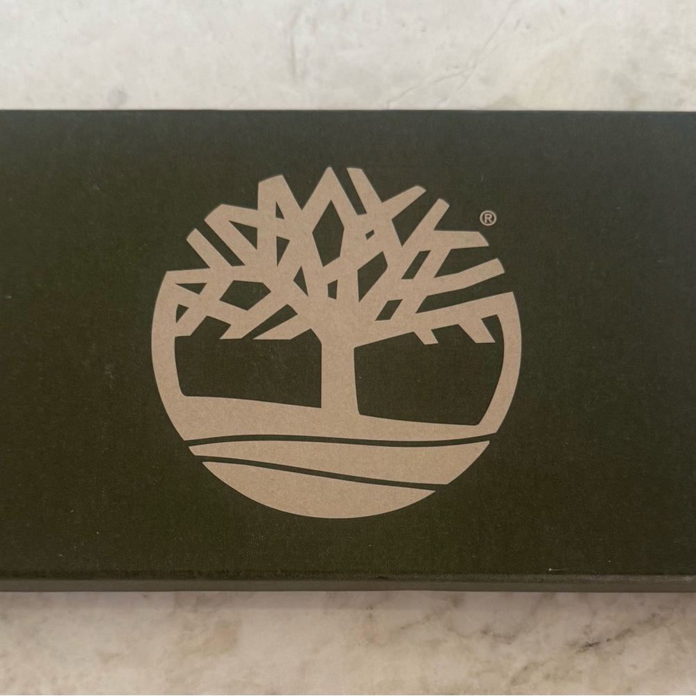 Timberland Green Box with Leather Wallet and Key Fob New with tags Black